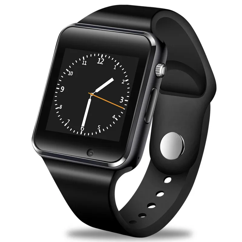 Гибридные Смарт-часы для женщин, умные часы для мужчин, цифровые SIM, TF камера, Bluetooth, умные часы для детей, Android, телефон, спортивный шагомер, Reloj - Цвет: Черный