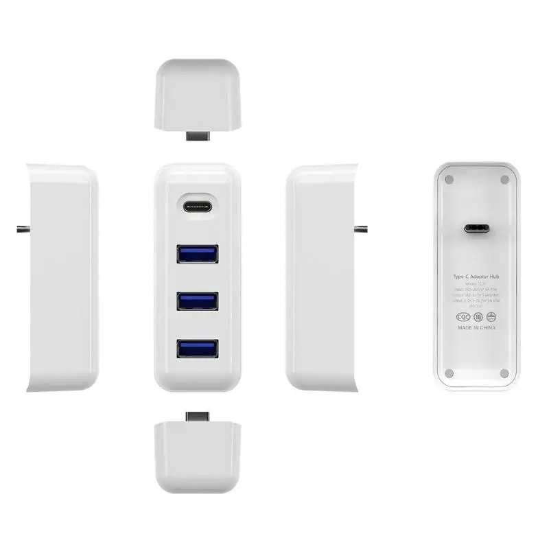 Портативный 4 в 1 концентратор USB Type C 3 USB 3,0 PD док-станция для MacBook Pro 61 Вт адаптер питания мульти-устройство Зарядка стабильная новое поступление