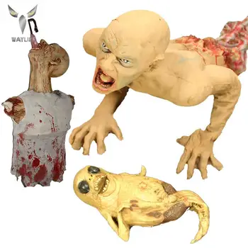 

Waylike Halloween Crawling Corpses Realistic Latex Masks Masquerade Horror Prop Festival Decoration Props