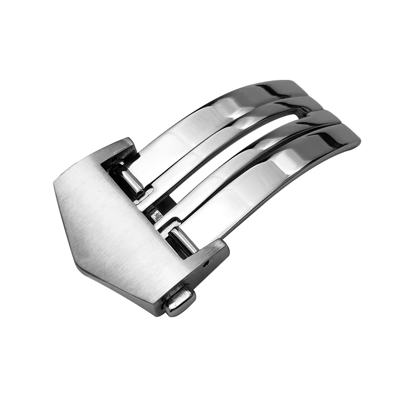 SCHIK 18mm 316L Stainless Steel Deployment Buckle Black Rose Gold Watch Clasp for Tag Heuer CARRERA AQUARACER for Men Bracelet