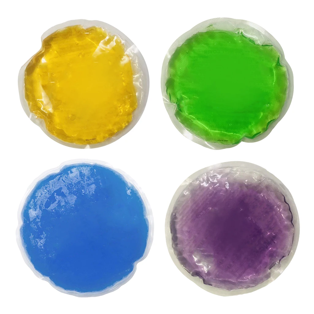 Round Reusable Comfort Gel Ice Pack Hot & Cold Bag Help Reduce The Swelling