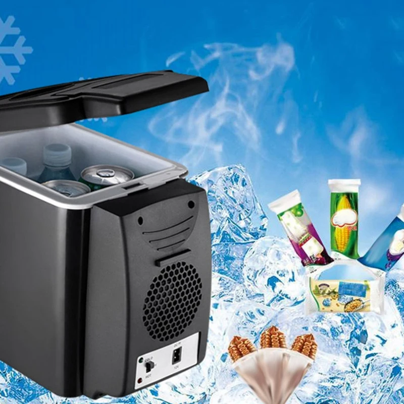 #^Special Price 6L Car Refrigerator 12V Multi-Function Temperature Control Dual-Use Box Cooler Warmer Vehicular Fridge for Travel Home