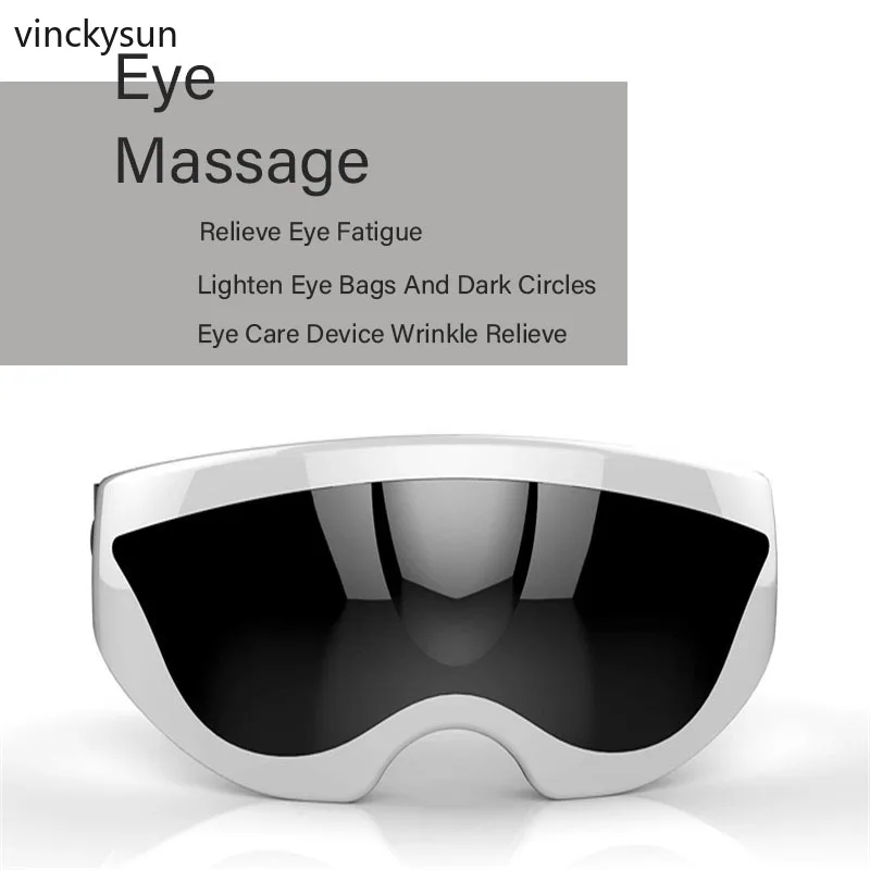 

Wireless Rechargeable USB Eye Massage Fatigue Stress Relief Goggle Anti Wrinkles Magnets Acupoints Massage Vibrate Eye Care