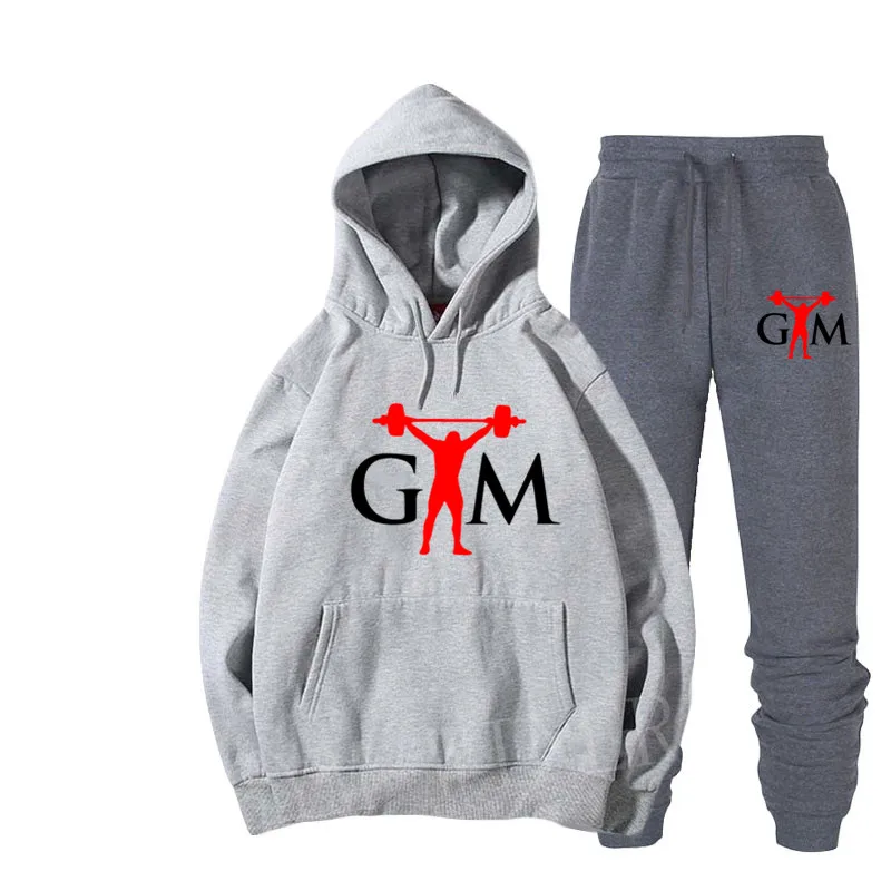 11 New GTM Brand Tracksuit Men Thermal Men Sportswear Sets Fleece Thick Hoodie+Pants Sporting Suit Casual Sweatshirts Sport Suit - Цвет: 11