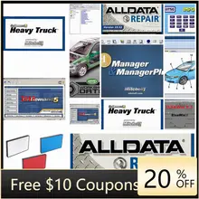 Alldata software alldata 10.53 e mit/chell od5 software 50in 1tb hdd usb3.0 oficina vívida caminhão pesado