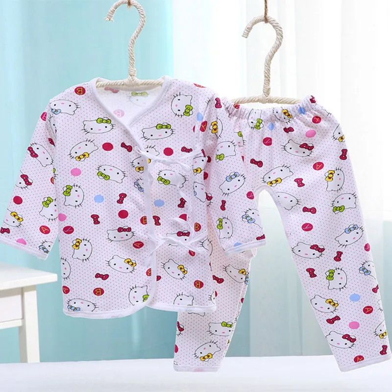Детская одежда для девочек bebes комплект одежды для новорожденных, костюмы для новорожденных, хлопковый комплект из 2 шт./компл. детское нижнее белье Комплекты унисекс для малышей; костюм; комплект одежды - Цвет: Pink