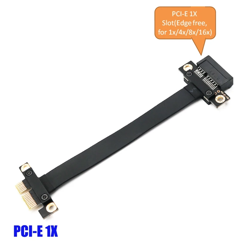 Pci-E Pci Express 1X к 1X переходная плата для слота карты конвертер удлинитель ленты Удлинительный Кабель-адаптер Pci-E X1 позолоченный для Майнинг