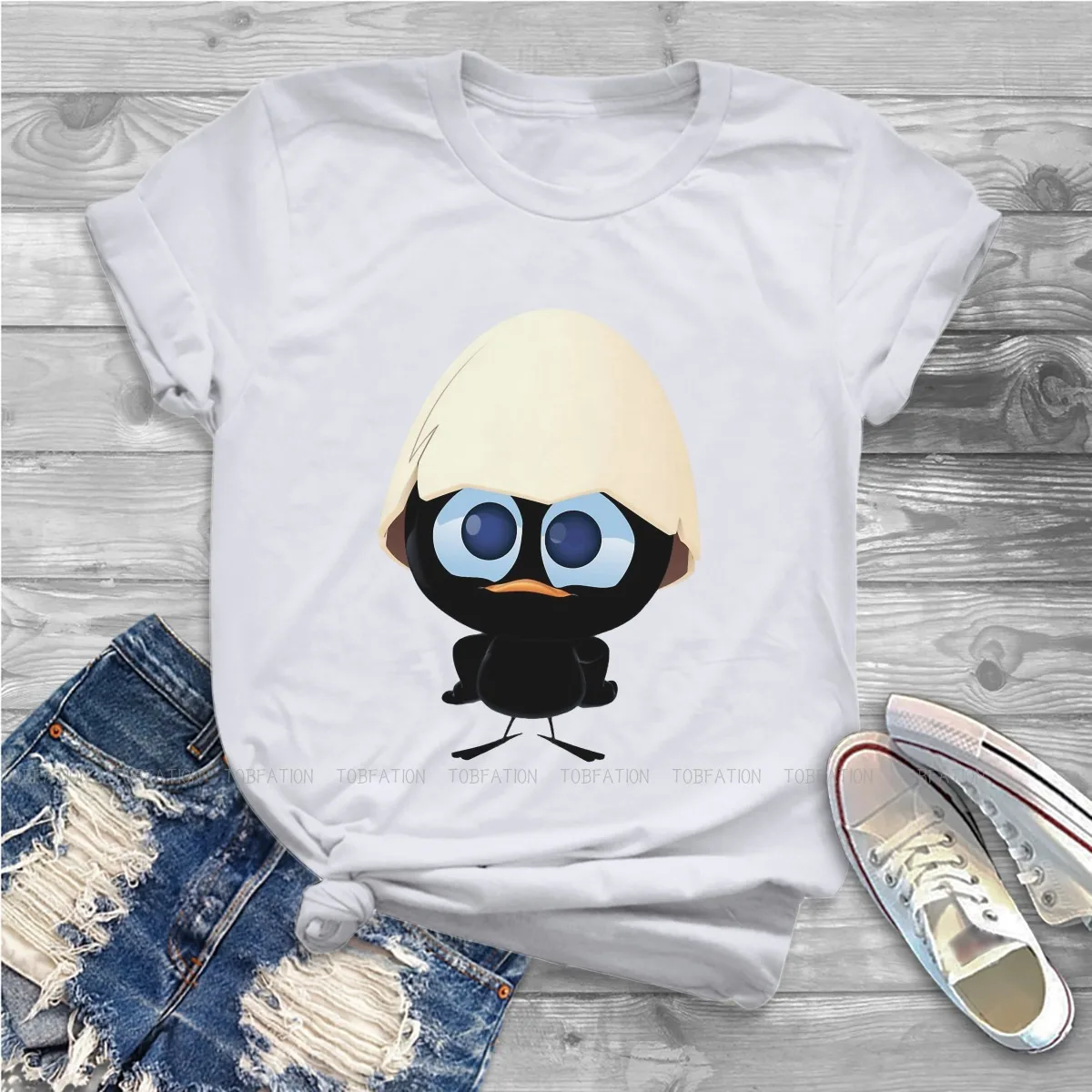 T-Shirt Da Donna Carina Carina Calimero Anime Blusas Harajuku Casual Manica Corta Vintage Oversize Top