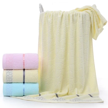 

3 Pcs Soft Cotton Bath Towels Absorb Water Express Beach Swim Towel Hot Spring Dry Shower Towel Bathroom Bath Towel Set