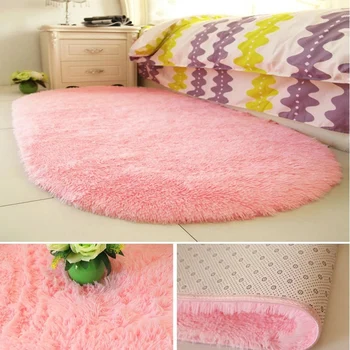 

European home bedroom carpet bay window bedside mat washable blanket Fluffy Rugs Anti-Skid Shaggy Area Rug Room Carpet Floor Mat