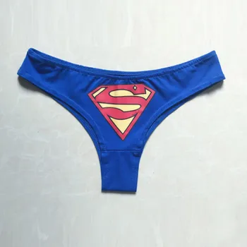 

Girls Sexy Cute Underpants Cotton Mid Waist Panty Female Sexy Superman bat print Underpants Ladies Girls Waterproof sexy shorts