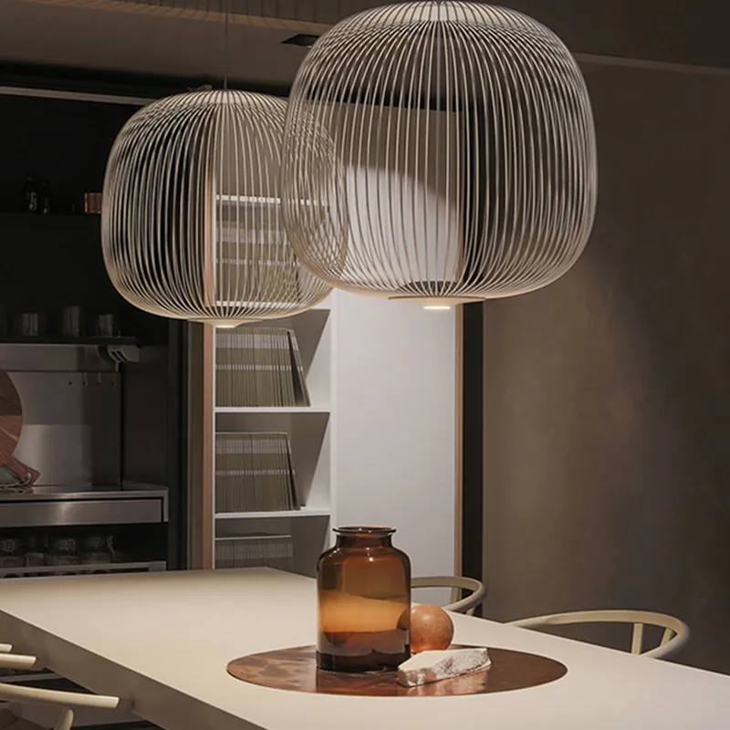 Foscarini спицы 1/2 подвесной светильник s современный светодиодный подвесной светильник Лофт промышленный птичья клетка блеск Подвесная лампа светильники арт-деко светильник
