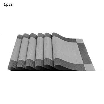 

Western Restaurant Placemat Potholder Coaster Solid Color Table Mat Pvc Teslin Bowl Mat Photo Frame Diagonal Table Decoration