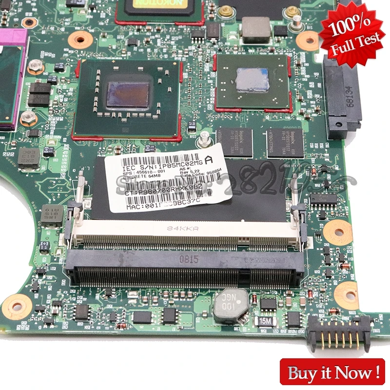 Nokotion 456613-001 456610-001 материнская плата hp Compaq 6520 s 6720 s серии Материнская плата ноутбука PM965 Бесплатная ЦП