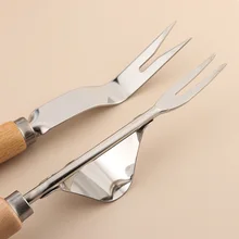 1 шт. ручная полольная вилка из нержавеющей стали с деревянной ручкой, инструменты для выкапывания, ручная съемка тапроба для садовой посадки