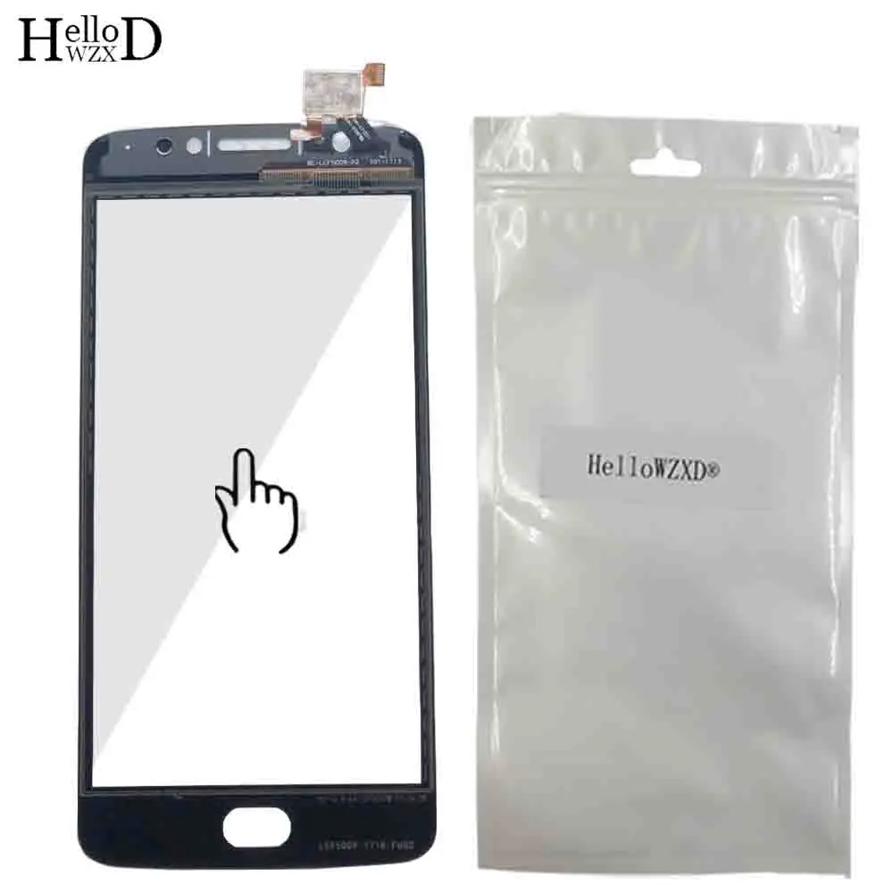 Сенсорный экран для Motorola Moto E4 XT1762 XT1763 XT1766 XT1767 сенсорный экран дигитайзер панель объектив сенсор Переднее стекло инструменты 3M клей
