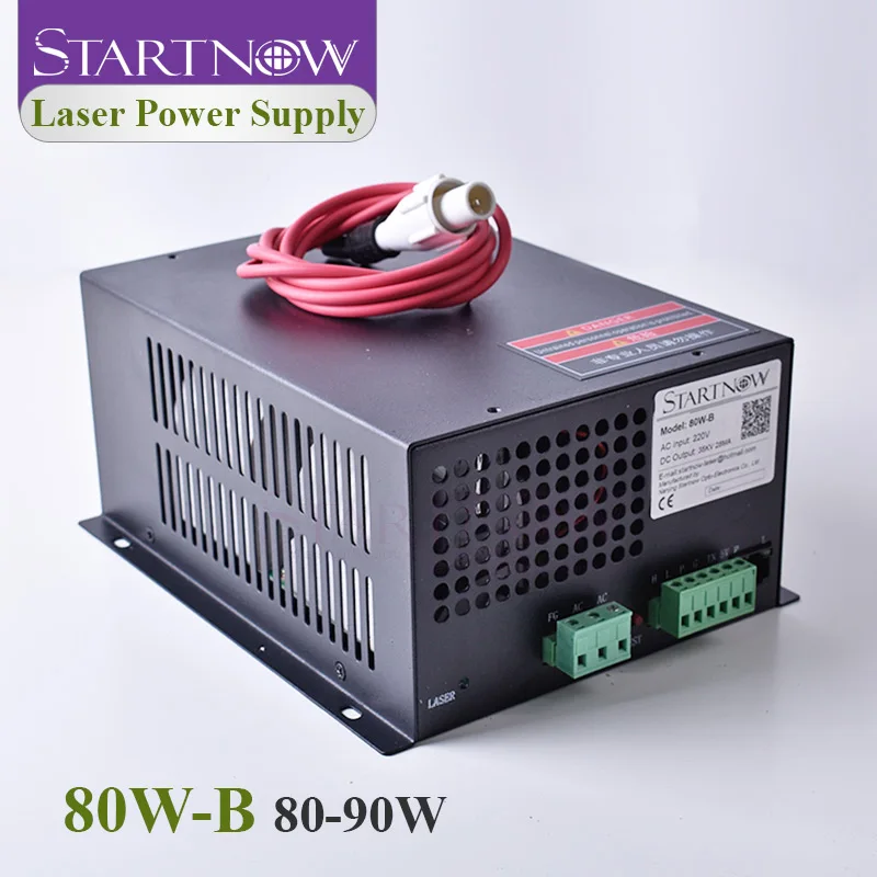 Лазерный источник питания Startnow 80W B CO2 90 Вт с сетевым портом 70 80 110 В 220 детали для