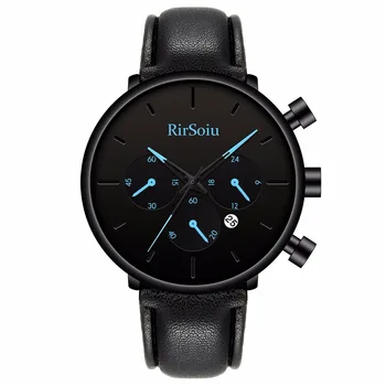 

Three eyes men watch Europe and the United States sell high-end black fashion watches luxury brand quartz watch mens watch