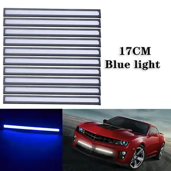 

Low power Car Light Strip 10X Blue 12V LED DRL Running COB Day Driving