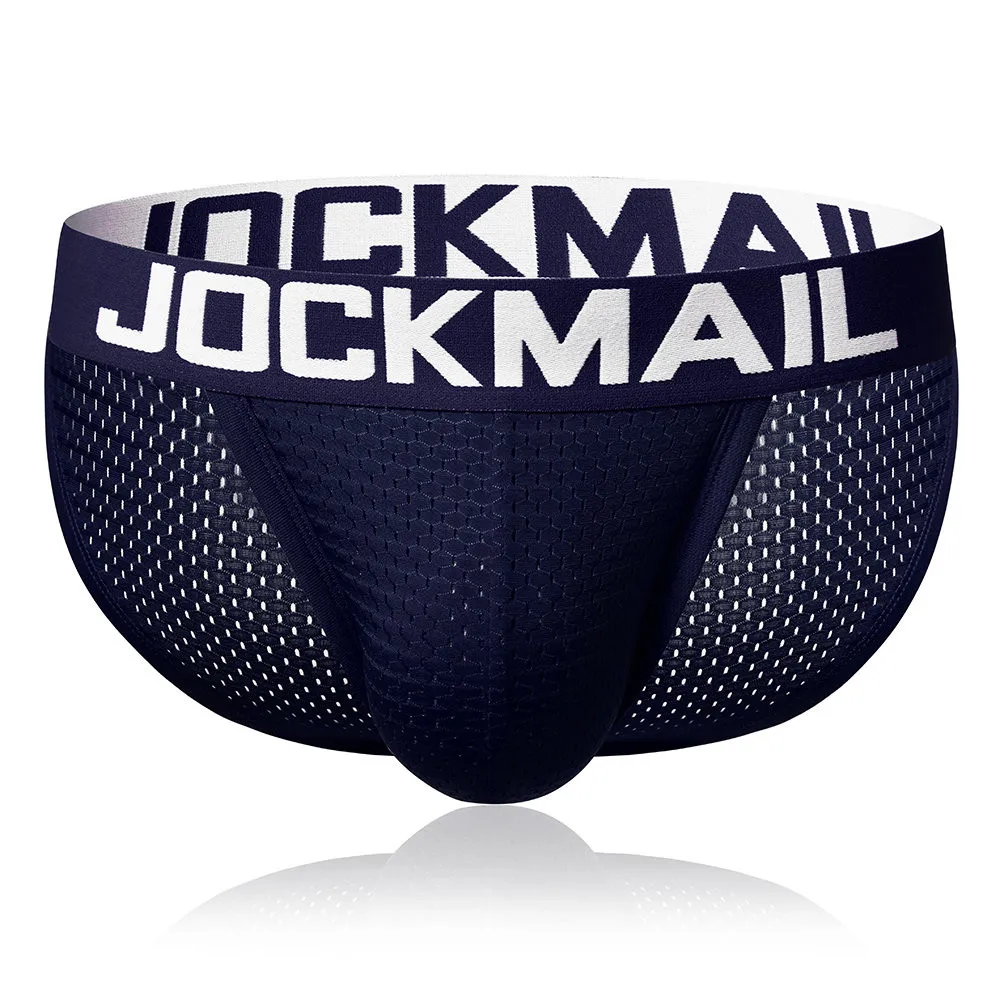 Трусы брифы JOCKMAIL мужские сетчатые пикантное нижнее белье из вискозы дышащие