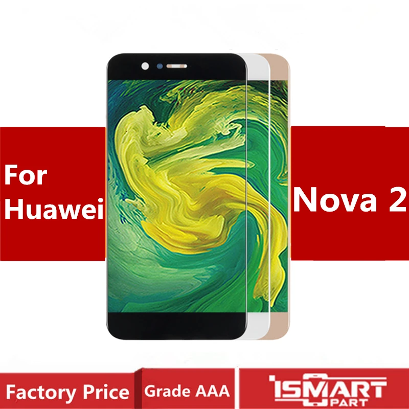5 ''для HUAWEI Nova 2 PIC AL00 L09 L29 TL00 ЖК дисплей сенсорный экран сборка с рамкой