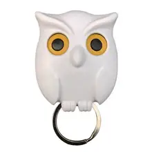  1 PCS Owl Night Wall Magnetic Key Holder Magnets Hold Keychain Key Hanger Hook Hanging Key Will Open Eyes Home Decoration 