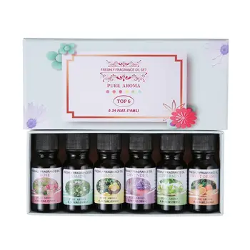 

6Pcs Relive Stress Aromatherapy Oils 10ml Fragrance Essential Oil for Humidifier