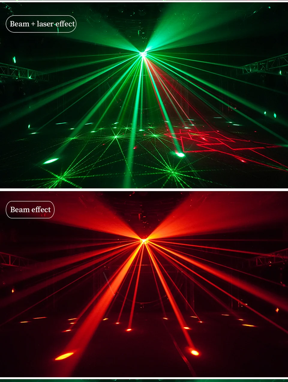 Three Layer LED Butterfly Light RGB Beam Laser Pattern Light Led DJ Stage Butter