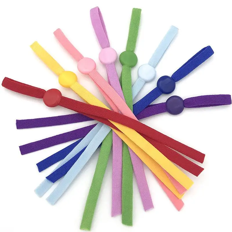 

100Pcs Adjustable Flat Mask Elastic Band Rubber Rope Ear Hanging Rope DIY Mask for Face Elastic Sewing Mask Craft Accessories