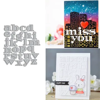 

26 Letters a-z Metal Cutting Dies For Scrapbooking And Cards Making Paper Craft Dies 2020