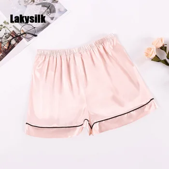 

Sleep Bottoms Shorts Female Summer Faux Silk Thin Loose Large Size Homewear Pants Casual Cozy Women's Pajamas Short Pants