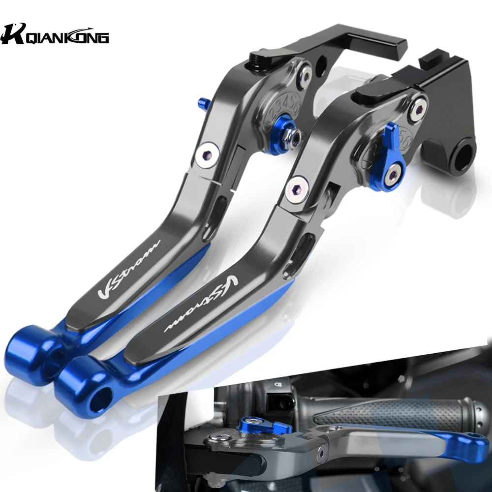For Suzuki DL650 V-STROM 2004 2005 2006 2007 2008 2009 2010 Motorcycle Brake Levers CNC Adjustable Clutch Lever Handlebar | Автомобили и