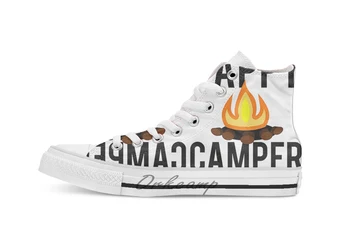 

Happy Camper Campfire Outdoor breathable Casual High Top lace-up Canvas shoes sneakers Drop shipping