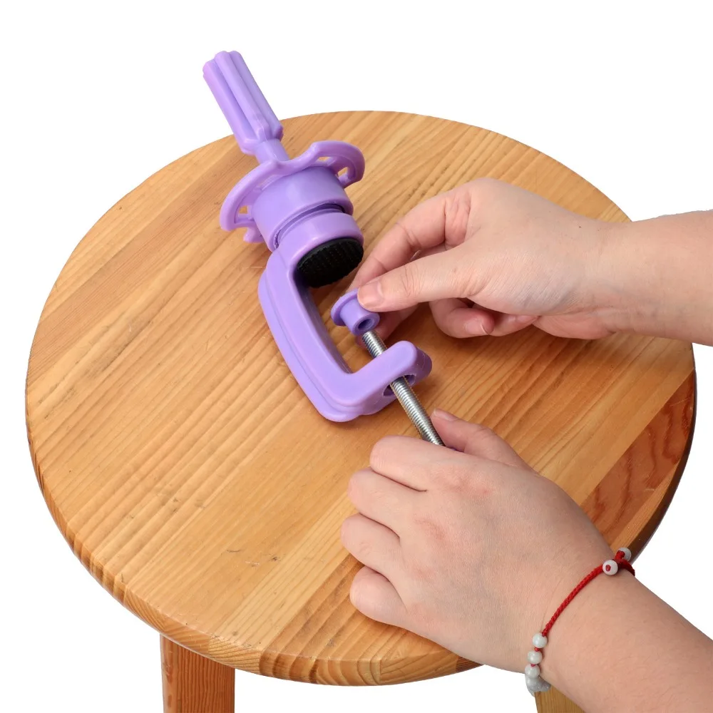 Adjustable Training Mannequin Head Holder For Practicing Hairstyles Hairdressing Stand Wig Head Model Stand Table Clamp