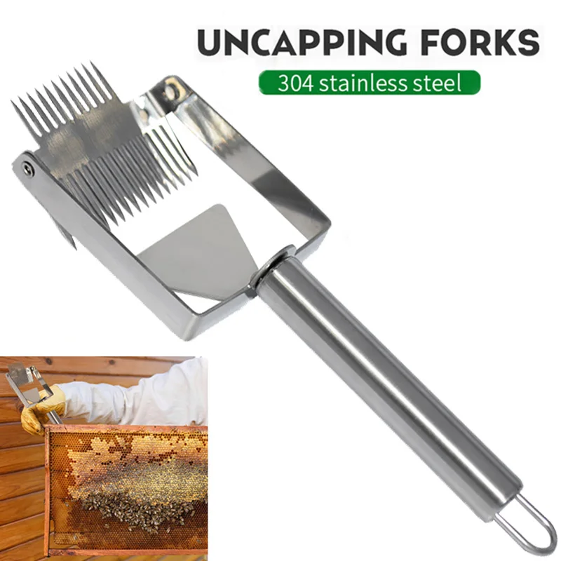 

Stainless Steel Honey Scraper Fork Beekeeping Honey Uncapping Bee Hive Beekeeping Bee Scraper Shovel Tools Honey Knife