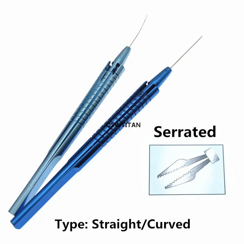 Pinza Per Capsulorhexis Con Impugnatura Piatta, Angolata/curva – Strumento Chirurgico Oftalmico