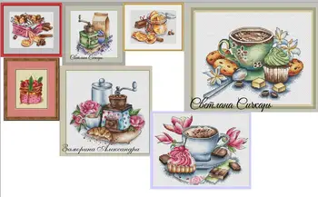 

hh RS cotton self-matching cross stitch Cross stitch RS cotton comes with no prints No prints Coffee cup styles