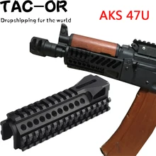 Тактический CNC Многофункциональный RIS AK Handguard с Tri-rail 20 мм Пикатинни Крепление для охоты страйкбол Aks 47U винтовка аксессуар