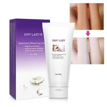 

100ml Natural Pearl Powder Rapid Skin Whitening Vitamin C Collagen Armpit Quick Whitening Cream Brightening Bleaching Skin Care