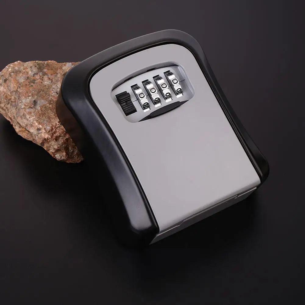 

High-grade Secure Wall-Hanging Mounted Outdoor Metal Password Key Box Case Tools