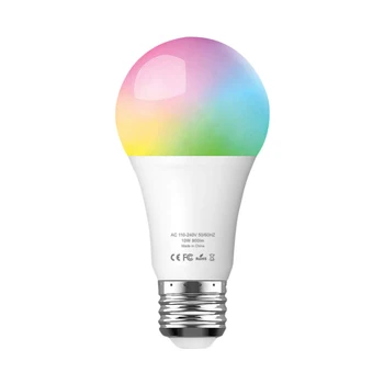 

10W LED Bulb WIFI Intelligent Voice Control Colorful Color Change RGB W Lamp Compatible With Amazon Alexa Google Home Smartphone