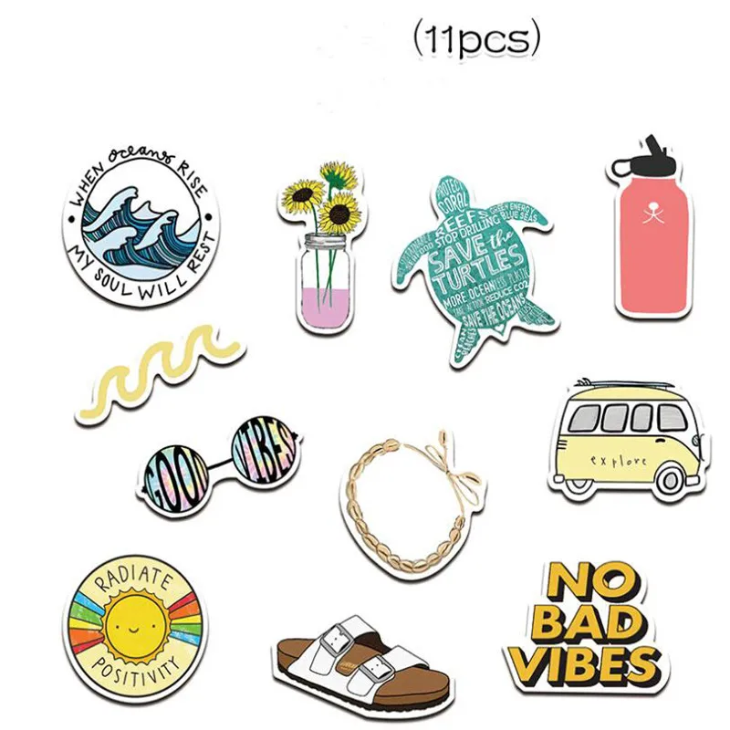 2 New TV friends gift decoration stickers DIY paper-cut cartoon patch suitcase notebook decoration decal sticker - Цвет: 2