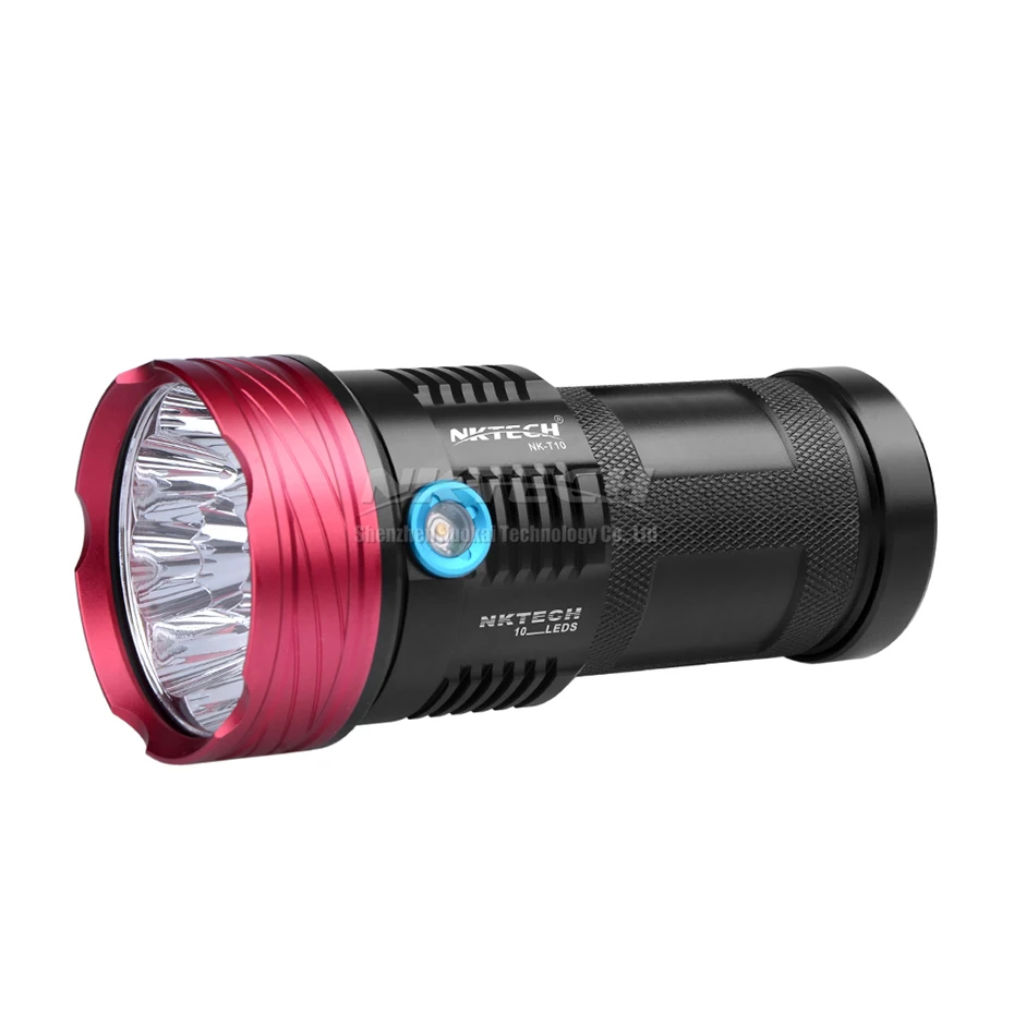 NKTECH супер яркий фонарик NK T10 10x T6 светодиодные тактические фонарики 11000LM для пеших
