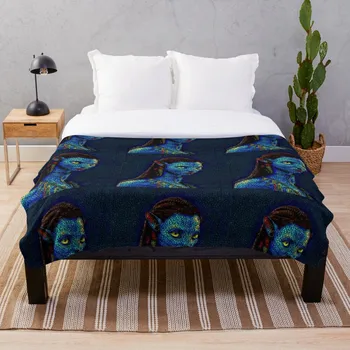 

Neytiri Avatar Throw Blanket Soft Sherpa Blanket Bed Sheet Single Knee Blanket Office Nap Blanket