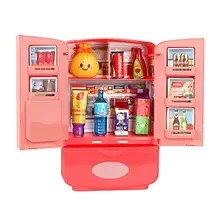 

Simulation Miniature Double Door Refrigerator Kids Pretend Play House Toy Gift