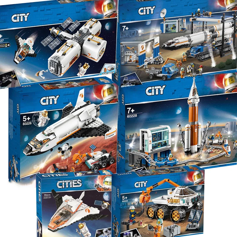 Строительные блоки City Space Series Детский конструктор развивающие игрушки для детей