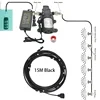 Misting Cooling System With Pump Filter Kit 20FT-60FT Mister Line Brass Nozzle 5L/Min For Outdooor Patio Porch Backyard 4