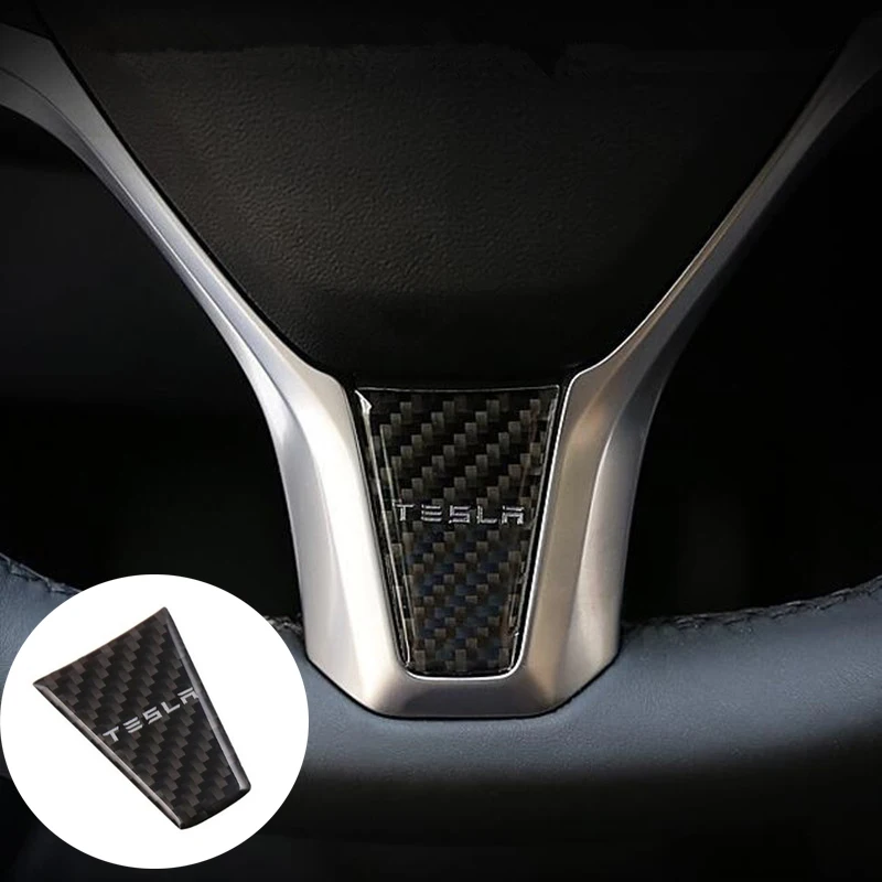 

Car Steering Sticker Decoration Decor Protect for Tesla Model S Model X Steering Wheel Cover Car Styling Interior Mouldings