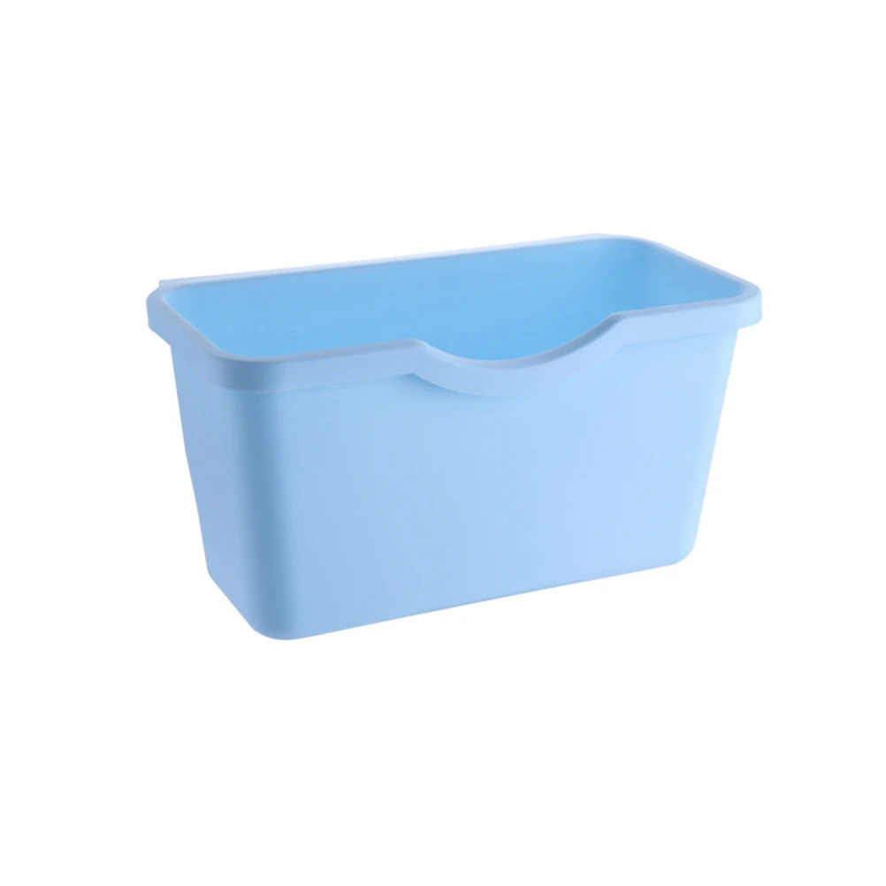 Blue Дверь кухонного шкафа пластиковая корзина подвесная корзина для мусора мусорное ведро мусорная чаша коробка мусорная корзина кухонный держатель для хранения аксессуары - Цвет: Blue