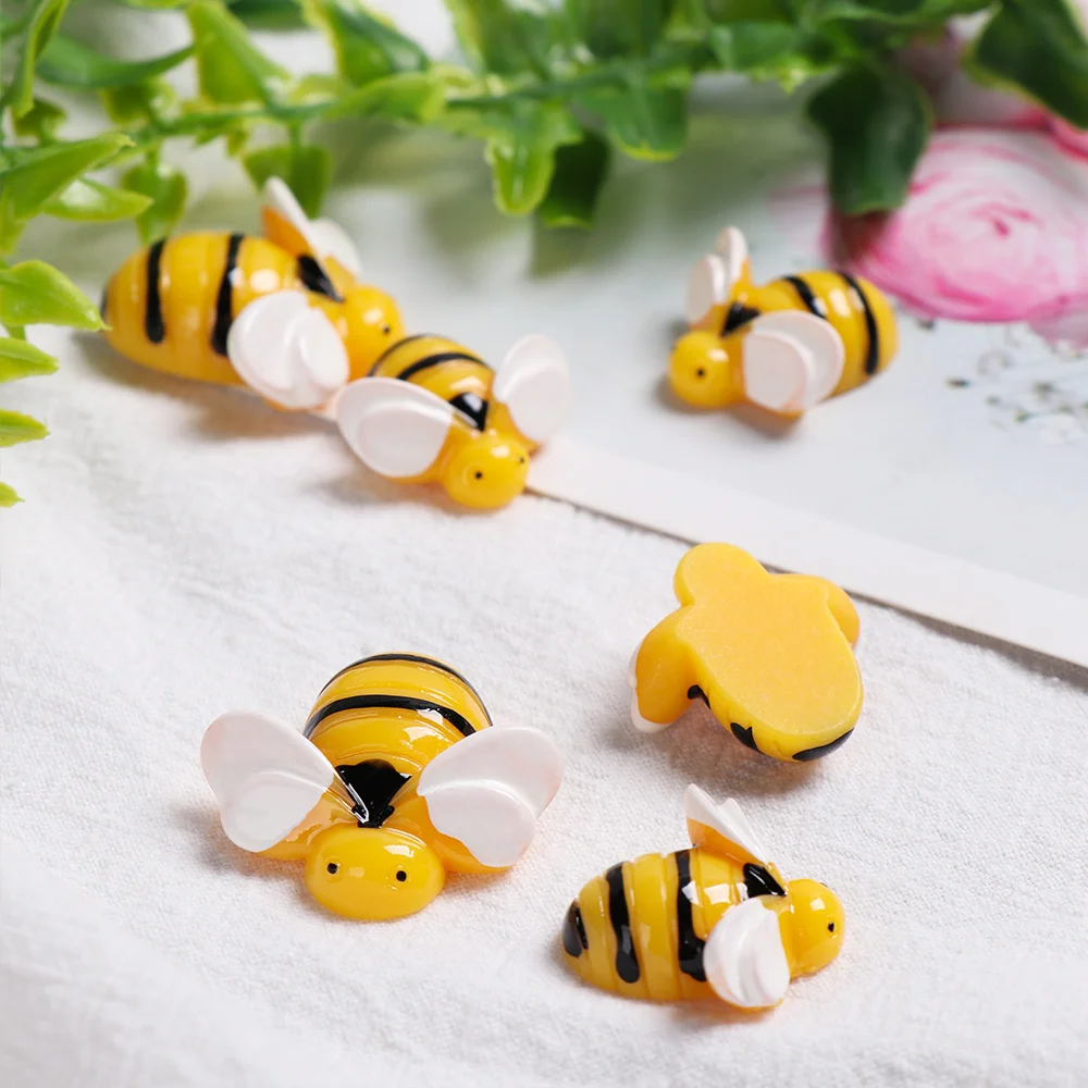 5 шт. упак. полимерные искусственные пчелы миниатюрные подвески для слайма с